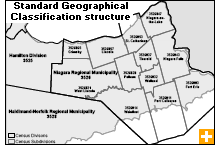 Map: Standard Geographical Classification structure