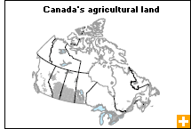 Map: Canada's agricultural land