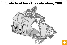 Map: Statistical Area Classification, 2001