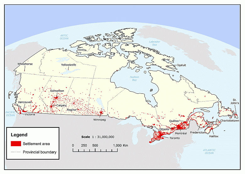 Initial research results: settlements in Canada, 2006