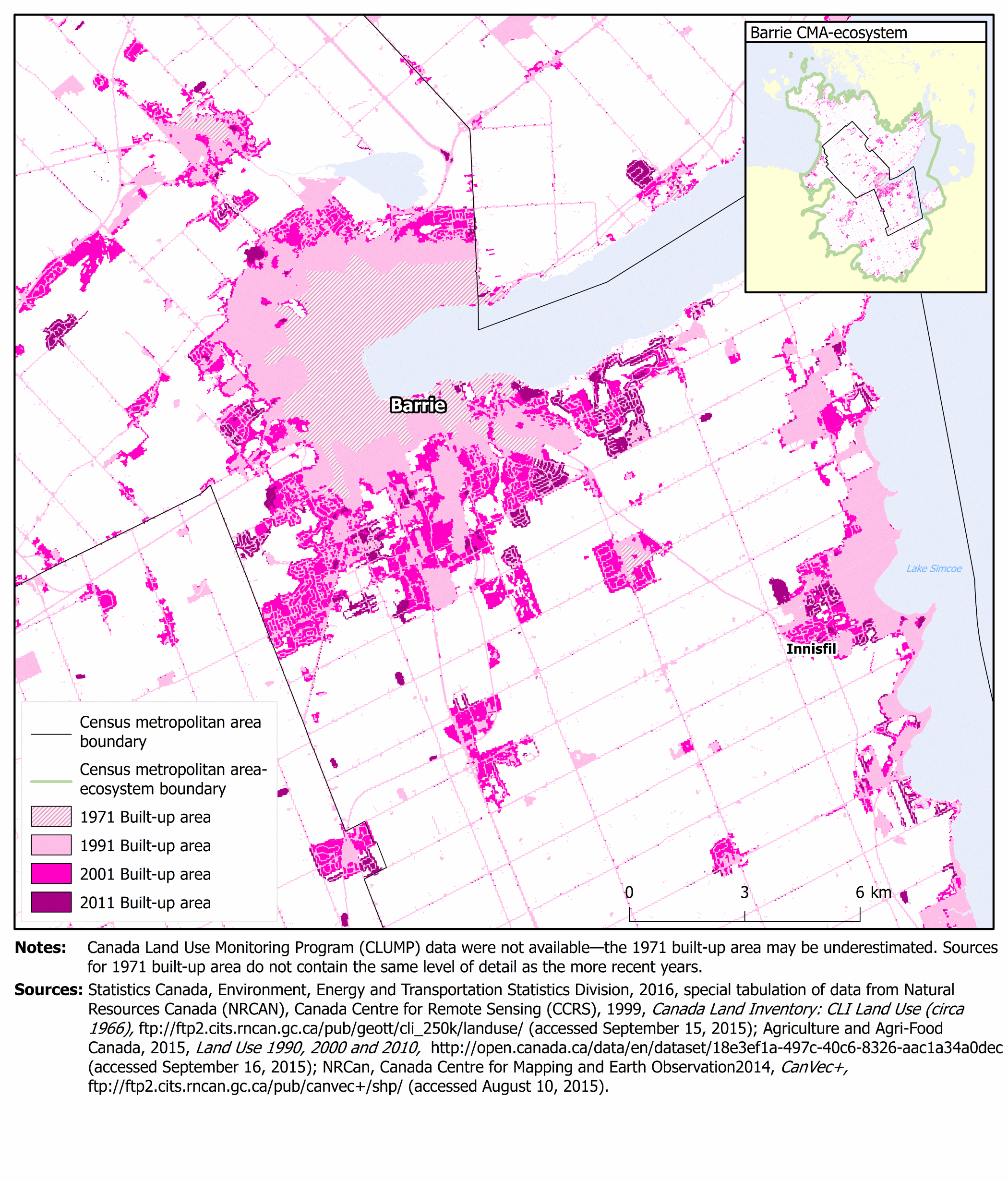 Map 3.2 Barrie census metropolitan area