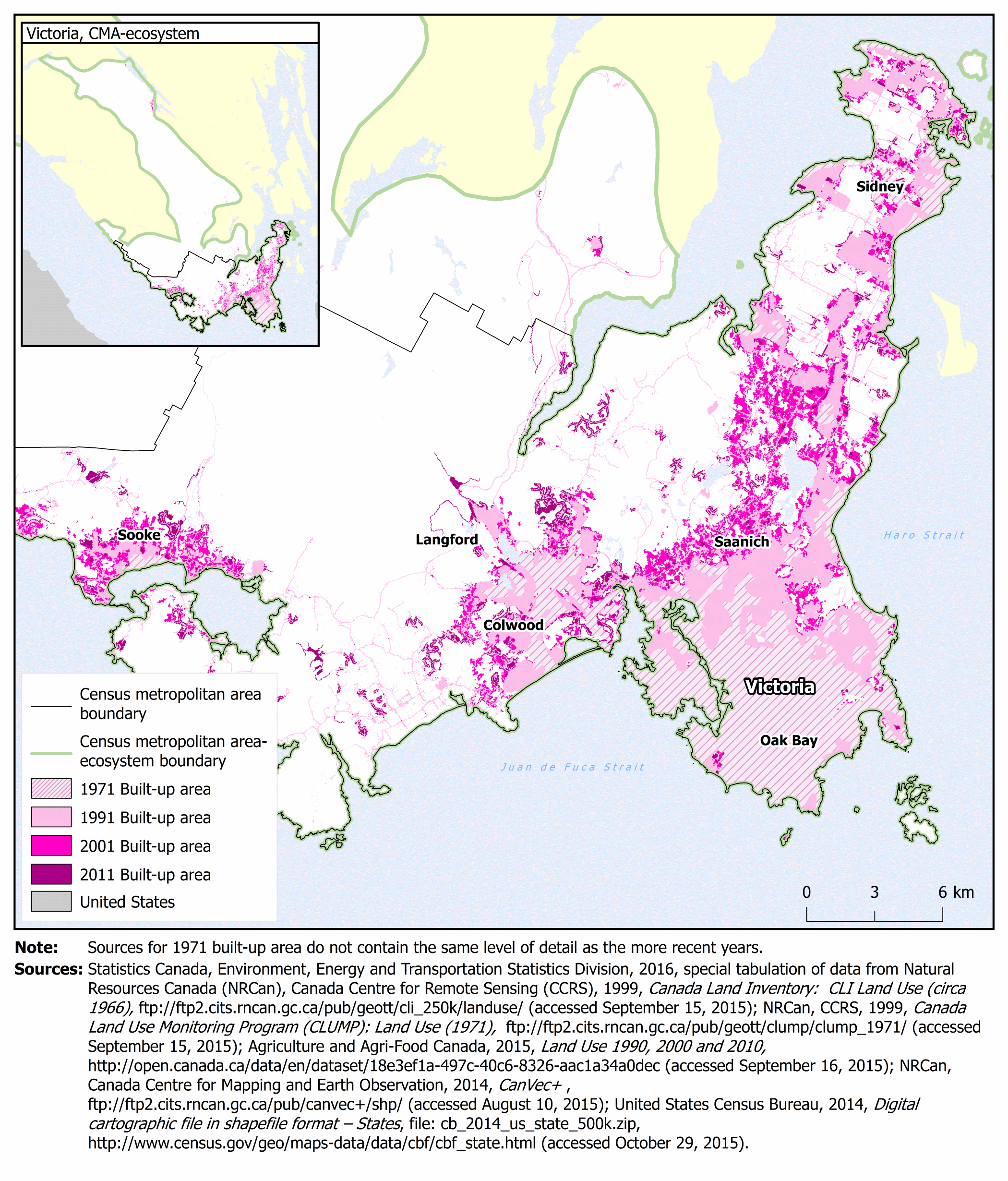 Map 3.32 Victoria census metropolitan area