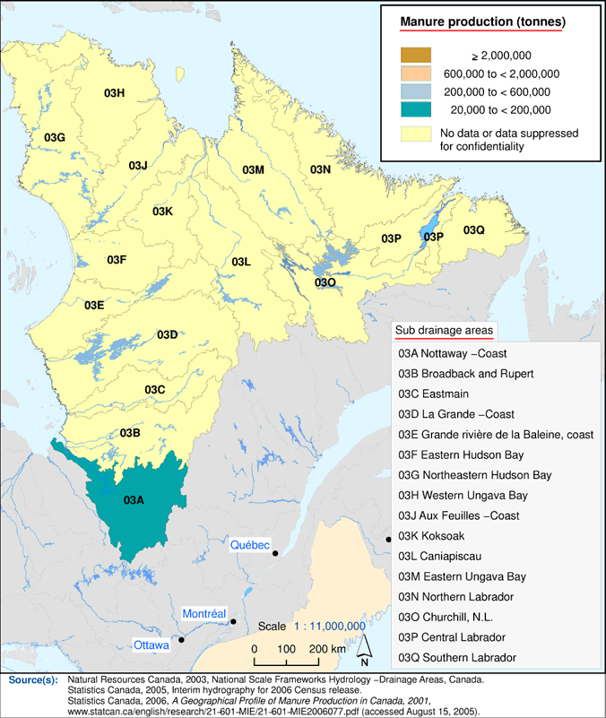 Map Of Quebec. Quebec and Labrador. Map 5