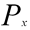 p subscript x