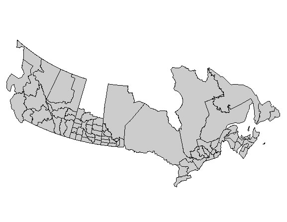 Fichier numérique des limites des régions agricoles de recensement