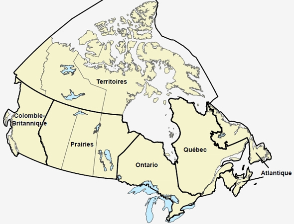 Image de région géographique du Canada