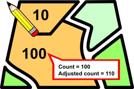Image of adjusted counts