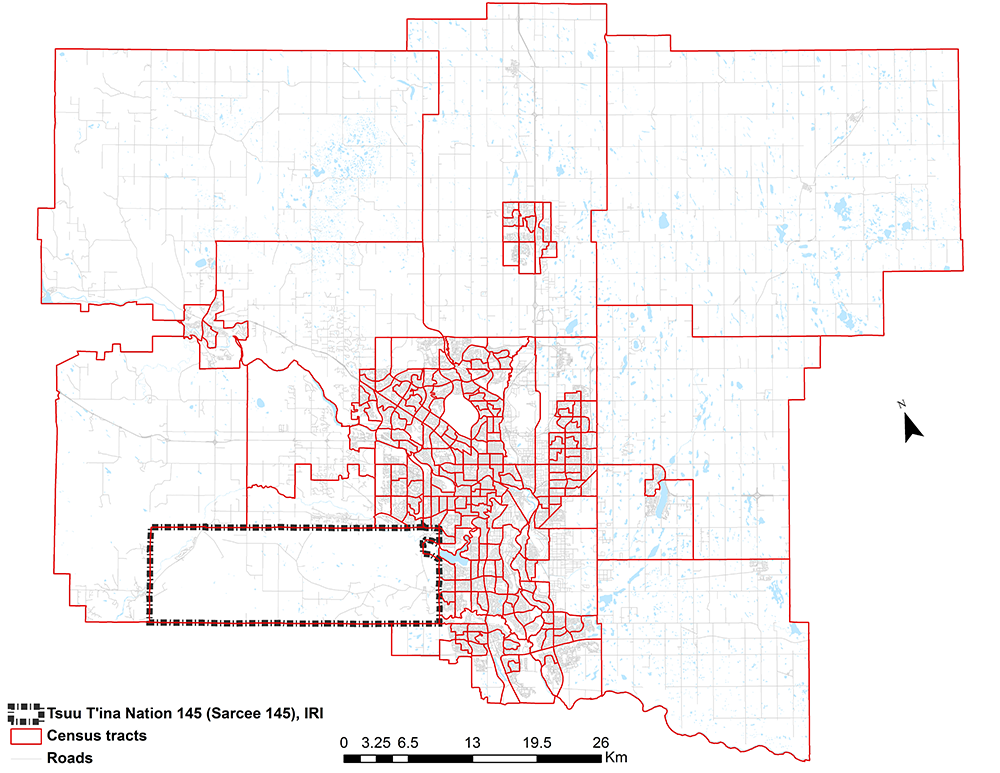 Census tracts in the census metropolitan area of Calgary (Alberta), 2016 Census