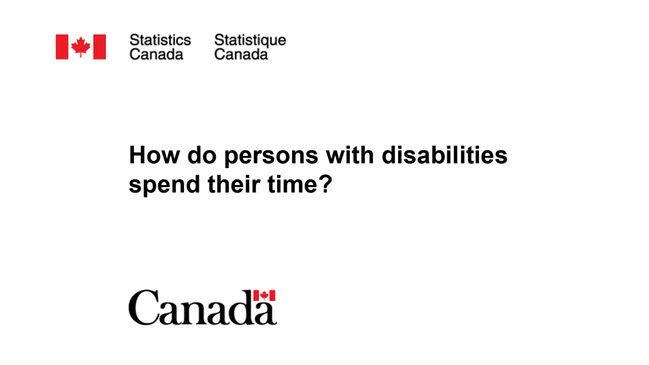 How do persons with disabilities spend their time?