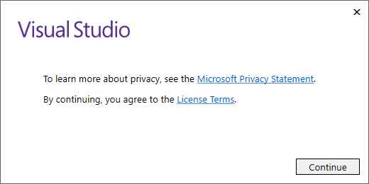 Screenshot of Installing Visual Studio 2017: Step 2