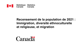 Recensement de la population 2021 : Immigration, diversité ethnoculturelle et religieuse, et migration