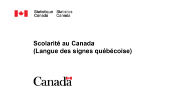 Scolarité au Canada (Langue des signes québécoise)