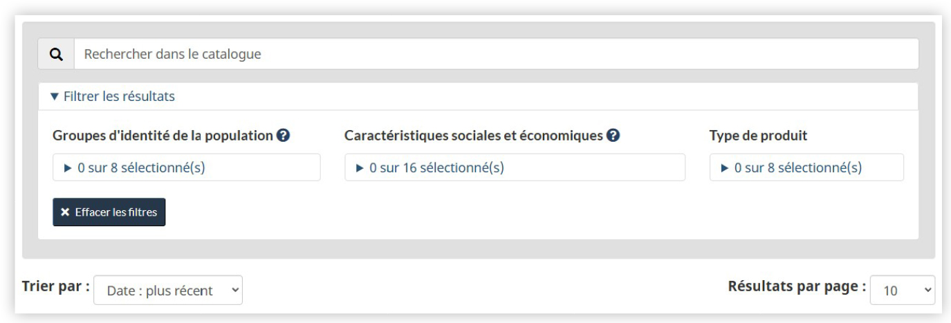 Figure 1 - Une interface de recherche