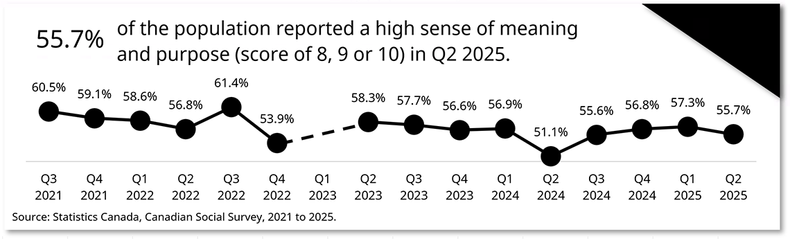 Sense of meaning and purpose over time