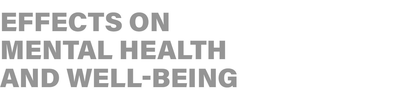 IMPACTS ON MENTAL HEALTH