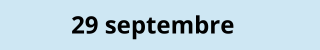 29 septembre