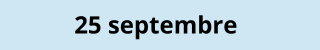 25 septembre