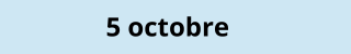 5 octobre