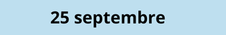 25 septembre 