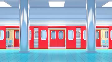 illustration d'un métro avec un hyperlien vers "Le télétravail change notre façon d’utiliser les transports en commun".