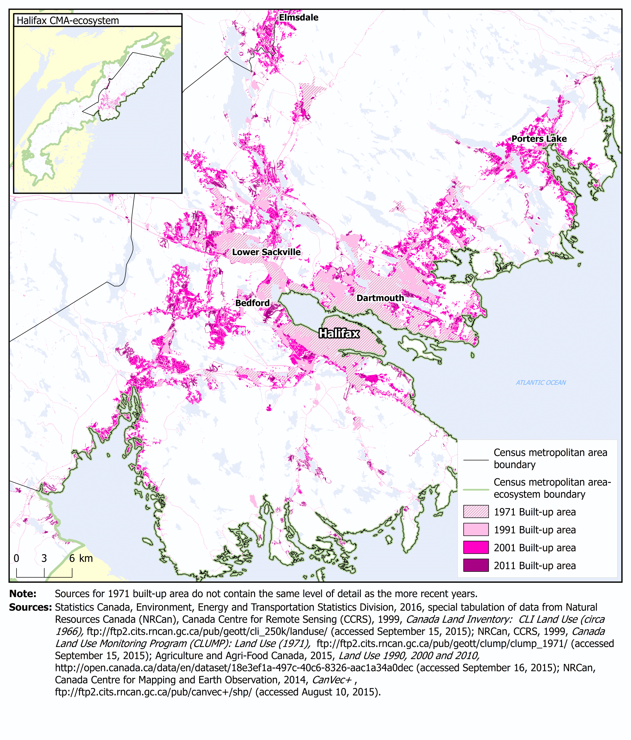Map 3.8 Halifax census metropolitan area
