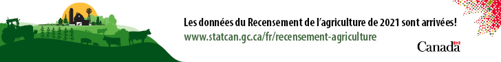 Les données du Recensement de l'agriculture de 2021 sont arrivées! - www.statcan.gc.ca/fr/recensement-agriculture