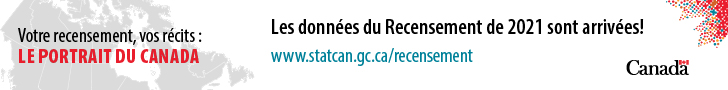 Votre recensement, vos récits : Le portrait du Canada. Les données du Recensement de 2021 sont arrivées. www.statcan.gc.ca/recensement