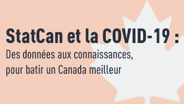 StatCan et la COVID-19 : Des données aux connaissances, pour bâtir un Canada meilleur