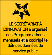 Le Secrétariat de l'innovation a organisé des marathons de programmation mensuels et a codirigé le Défi des données de la fonction publique.