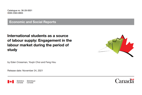 International students as a source of labour supply: Engagement in the labour market during the period of study