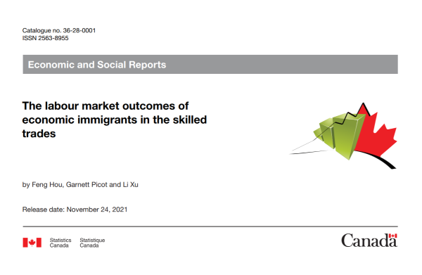 The labour market outcomes of economic immigrants in the skilled trades
