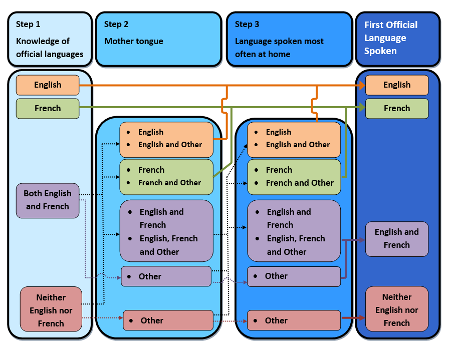 Chart - Derivation of the First official language spoken