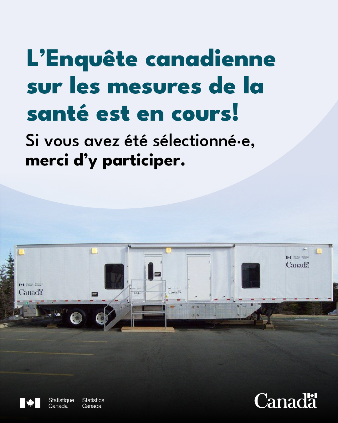 L’Enquête canadienne sur les mesures de la santé est en cours! Si vous avez été sélectionné(e), merci d’y participer.  