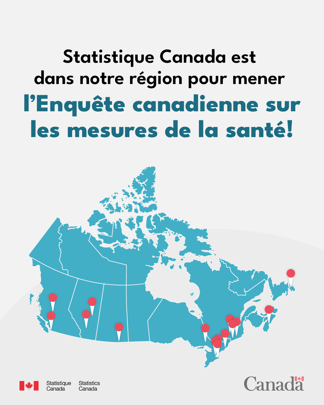 Statistique Canada est dans notre région pour mener l’Enquête canadienne sur les mesures de la santé! 
