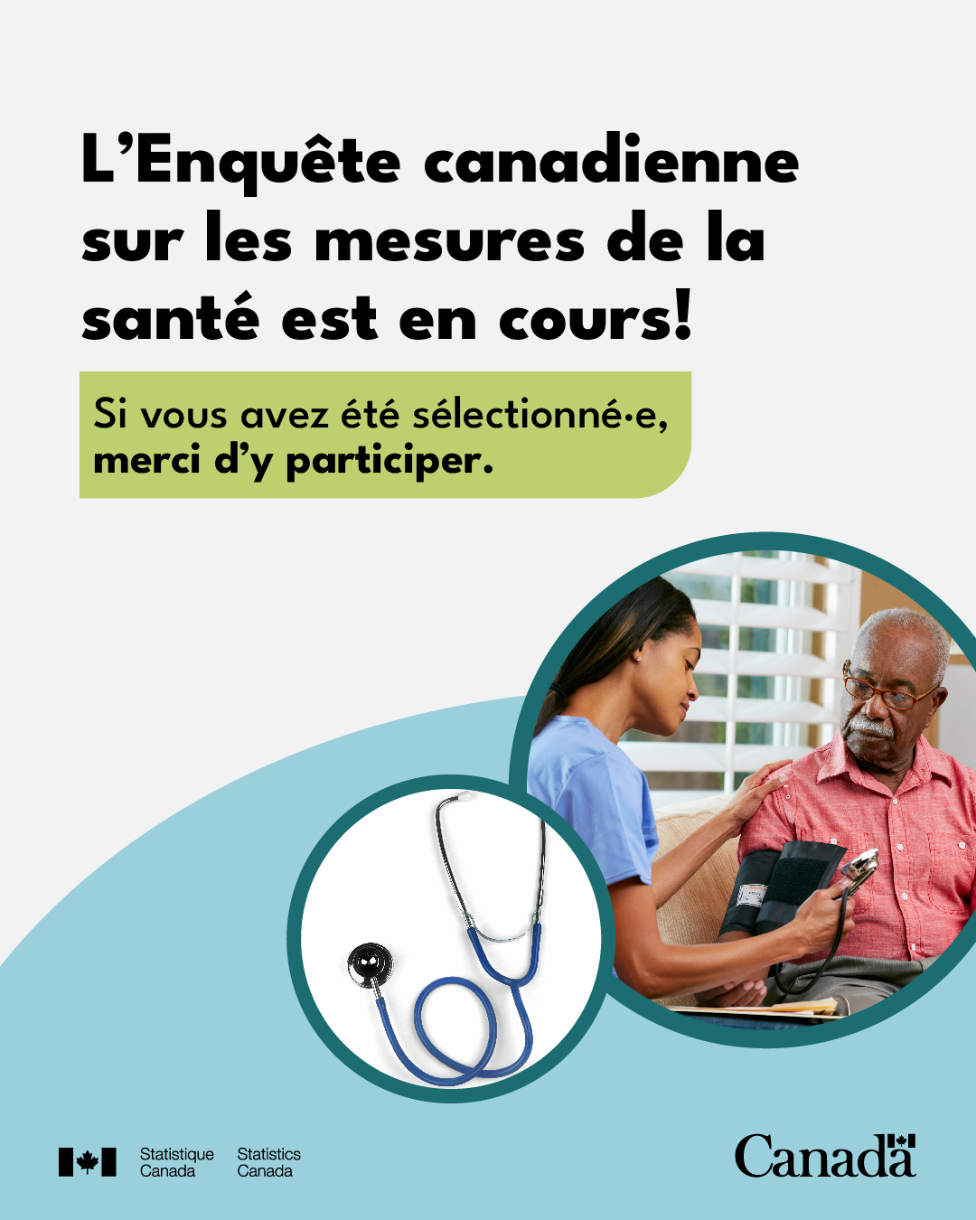 L’Enquête canadienne sur les mesures de la santé est en cours! Si vous avez été sélectionné(e), merci d’y participer. 