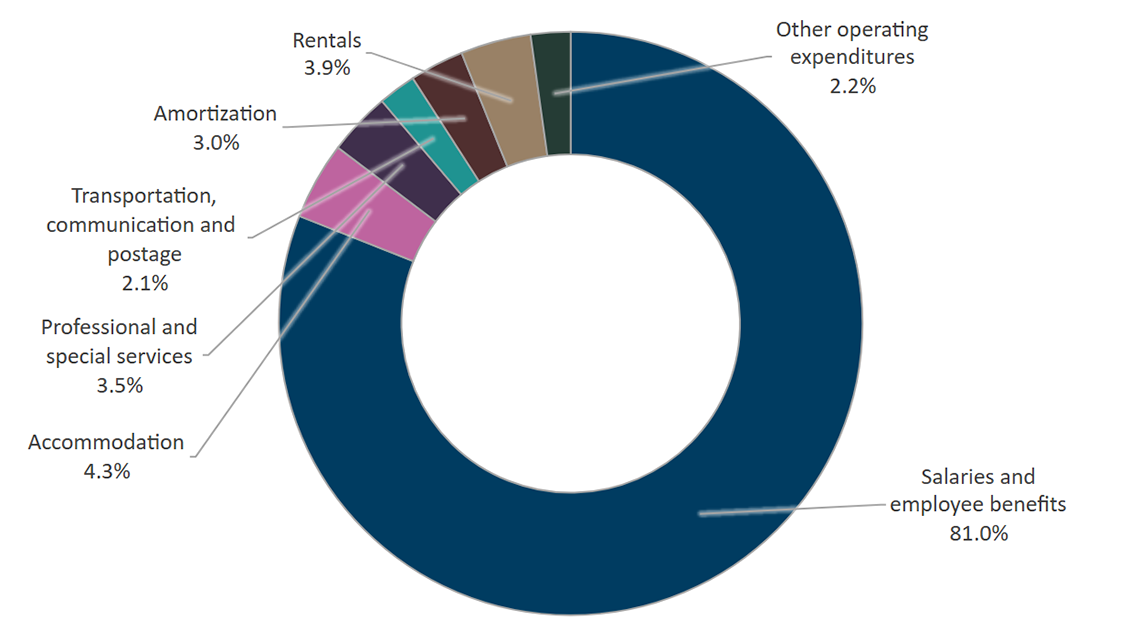 Graph 3: Gross expenditures by type 