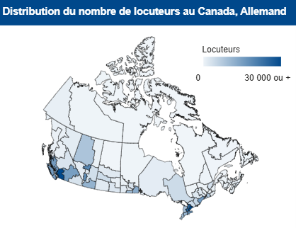 Diversité linguistique au Canada, 2021 : tableau de bord interactif 