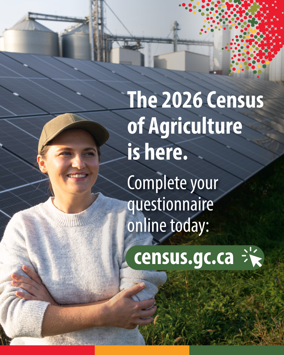 The 2026 Census of Agriculture is here. Complete your questionnaire online today: census.gc.ca