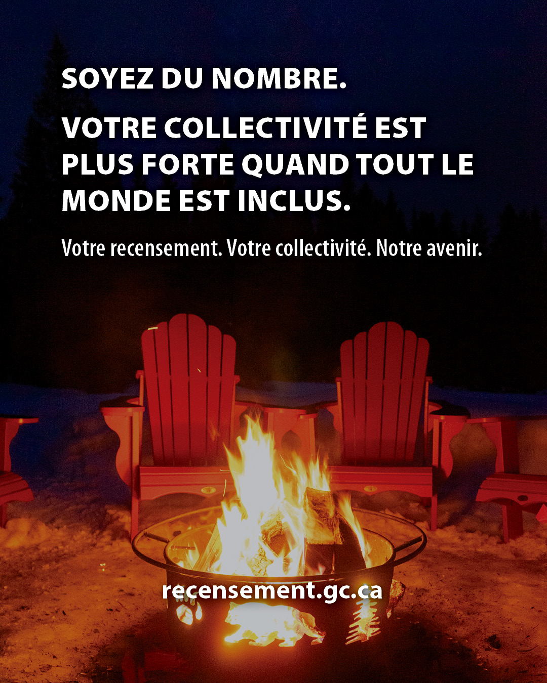 Vignette 3 : Soyez du nombre. Votre collectivité est plus forte quand tout le monde est inclus. Votre recensement. Votre collectivité. Notre avenir. recensement.gc.ca 
