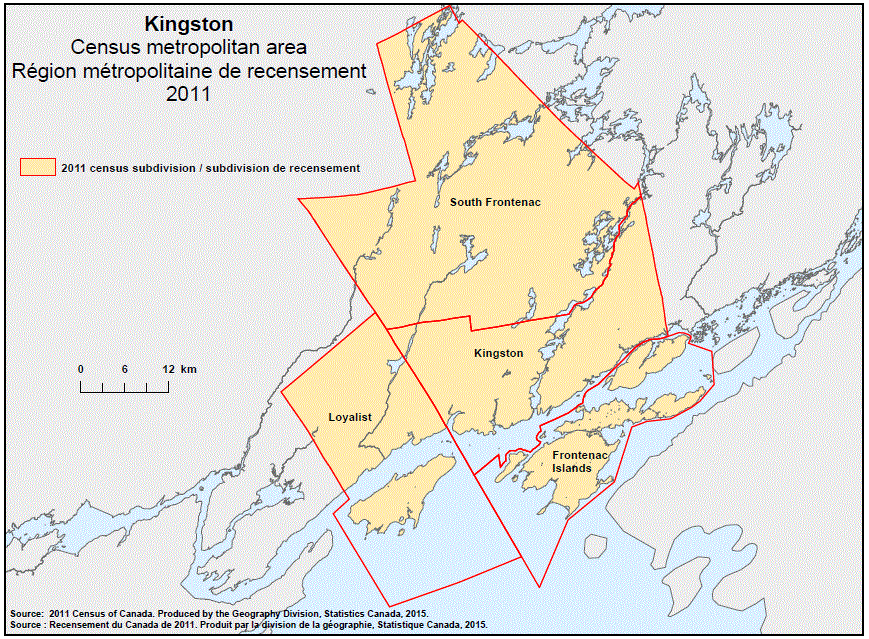 Carte géographique de la région métropolitaine de Recensement 2011 de Kingston, Ontario. Carte géographique de la région métropolitaine de Recensement 2011 de Kingston, Ontario.