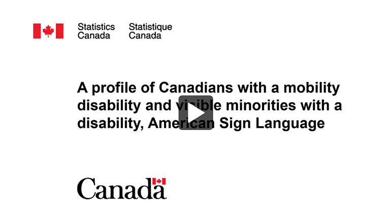 Impact of COVID-19 on Canadians living with long-term conditions and disabilities, American Sign Language - thumb