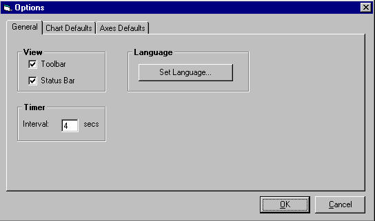 Dialog box showing Tools/Options/General tab