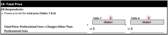 Image of section C4: Total price