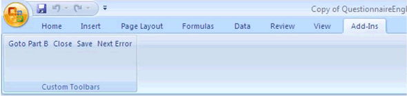 Figure 10c, Part A allows you to manoeuvre more easily in Part B by using the Add-Ins ribbon.
