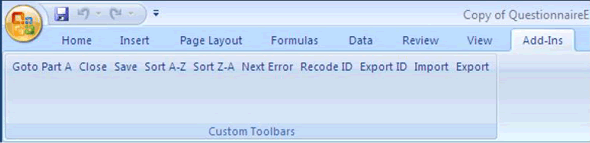 Figure 10c, Part B allows you to manoeuvre more easily in Part A by using the Add-Ins ribbon. 