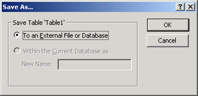 Figure 9b is an image of a screen that will help you convert your data from Microsoft Access to Excel. Select “Save as” under “File” on your toolbar. 