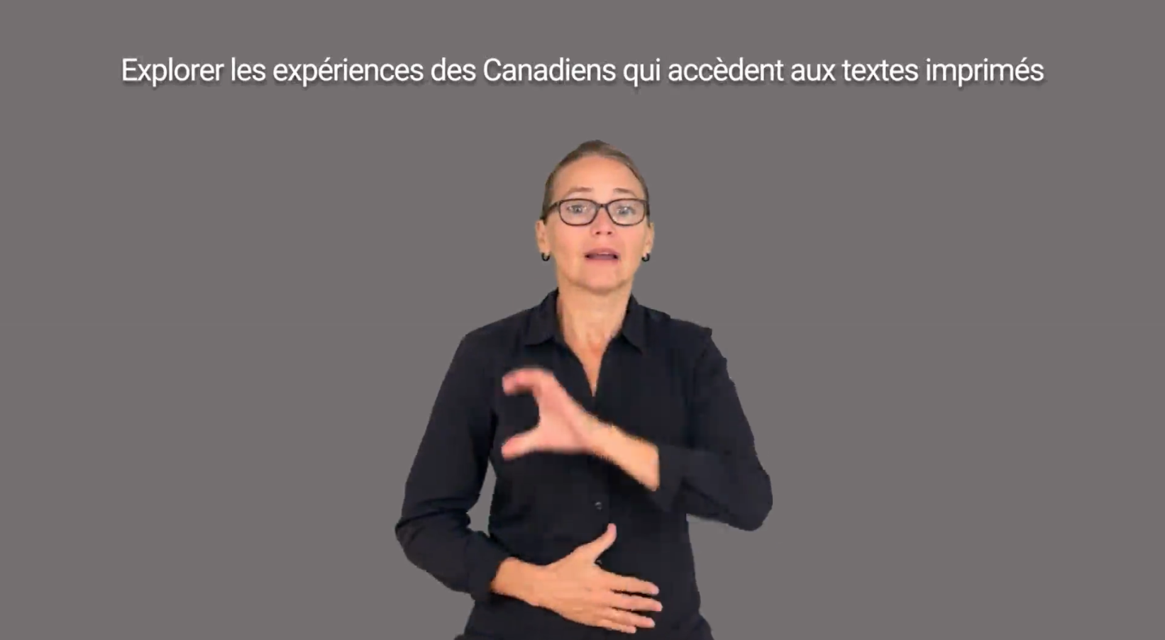 Résultats de l'Enquête sur les textes imprimés accessibles, Langue des signes québécoise
