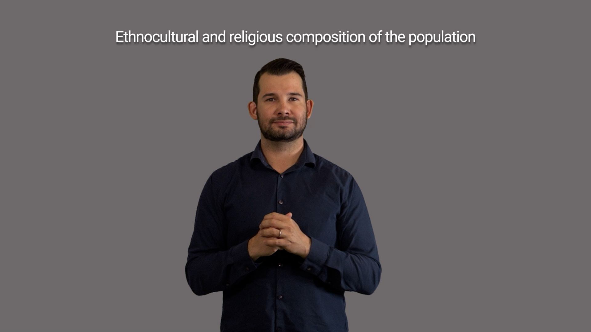 Ethnocultural and religious composition of the population (American Sign Language)