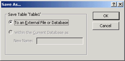 Figure 9b is an image of a screen that will help you convert your data from Microsoft Access to Excel. Select “Save as” under “File” on your toolbar.