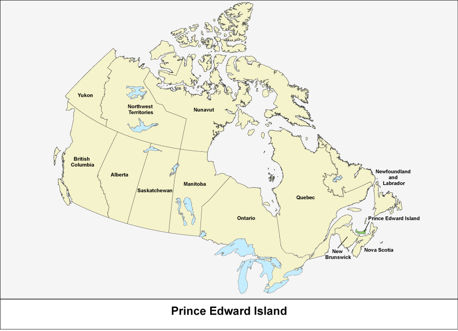 Blank Map Of Canada With Bodies Of Water